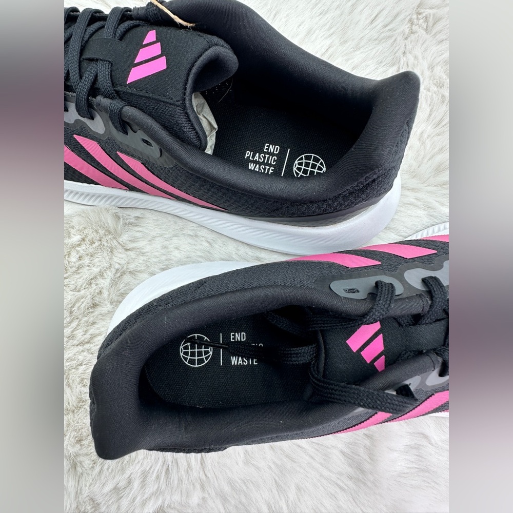 Adidas Women's Run‎ Falcon 3.0 Shoes Size 8.5 NWT Pink Black - Picture 9 of 11
